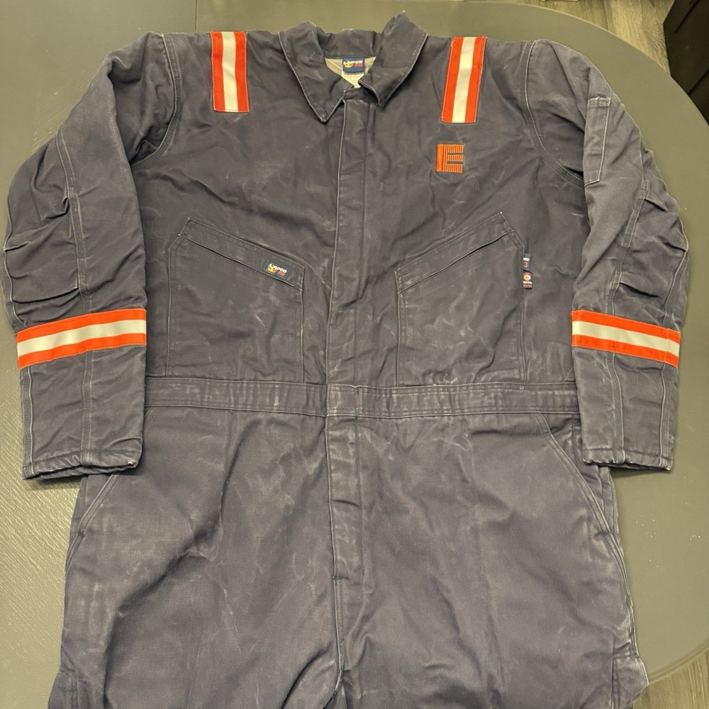 Lapco FR Coveralls Mens 3XL Navy Insulated CAT 3 NFPA 2112 Workwear Arc 30 NWOT